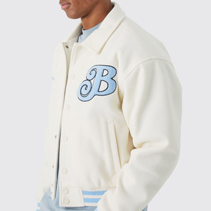 Customized Color Size <b>Canvas</b> Stand Waterproof Breathable Windproof Baseball <b>Jacket</b> Best Selling Street Wear High-Street Style - Product Image 2