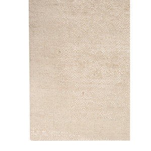 Tapis en laine et soie noué à la main Ebsh-5105 Manifest Ivory, motif abstrait, pour salon, couloir, puzzle rectangulaire pour adolescents - Product Image 4