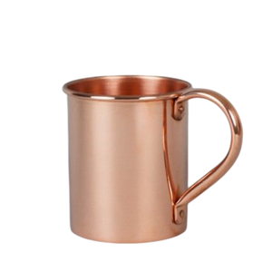 Mug en cuivre martelé artisanal avec poignée en laiton massif, pied doublé, pour cocktails et bières, accessoires de bar, en gros - Product Image 6
