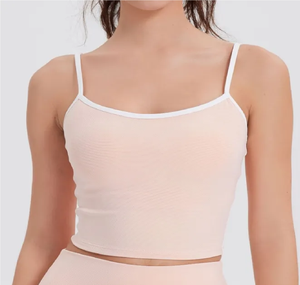 Sexy Strap Casual Jersey Tissu Perles Dentelle Femmes D'été Sans Manches Débardeurs-Respirant Écologique - Product Image 4