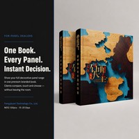 Livre d'échantillons de panneaux à grain de bois, impression pleine page, reliure rigide, personnalisation OEM pour les distributeurs