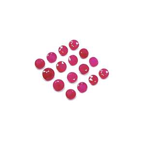 Rubis naturels africains non traités, cristaux ronds calibrés de 3 mm et 4 mm - Product Image 3