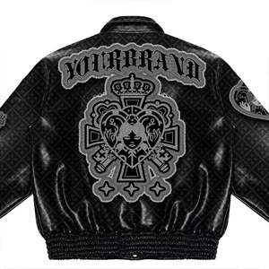 Chaquetas Varsity Personalizadas para Hombre, Estilo Casual, con Cuello Alto, Chaqueta de Béisbol Masculina de Primera Calidad, Disponible en Diferentes Colores - Product Image 2