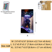 Lampe en époxy personnalisée, lampe en résine époxy, lampe en résine époxy personnalisée, lampe en bois et résine, veilleuse personnalisée, cadeau fait main, anniversaire