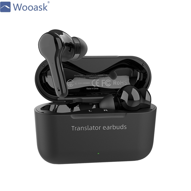 Hot-seling Headphone Translator Device Bidirectional Translation Two-way Voice Interpreter with 144 Languages Earbuds Translat