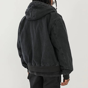 Pull à capuche en polaire éponge française personnalisé OEM Vnedor 500 Gsm Vintage Washed Oversize Heavyweight Acid Wash Sweat à capuche double couche - Product Image 4