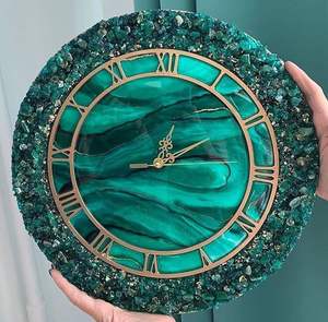 DRIVEN Epoxy Resin <b>Wall</b> <b>Clock</b> Epoxy Resin <b>Living</b> <b>Room</b> best qulatiye Furniture Home Decor <b>Wall</b> <b>Clock</b> Customized best - Product Image 2