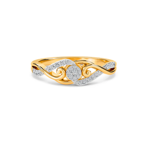 Bague en diamant de laboratoire torsadé pour femmes, design élégant et durable, idéale pour le port quotidien, les célébrations et les cadeaux - Product Image 1