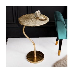 <b>Side</b> <b>Table</b> Aluminium <b>Gold</b> Antique - Product Image 1