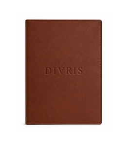 ปกเมนูหนังสั่งทำ DIVRIS DRL-114 สำหรับร้านอาหาร โรงแรม บาร์ ปั๊มโลโก้ตามแบบ หลายหน้า ขายส่ง - Product Image 1