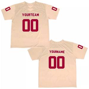 Maillots de football américain surdimensionnés personnalisés de haute qualité vêtements de sport en maille respirante courte optimale pour les clubs de groupes conception OEM - Product Image 6