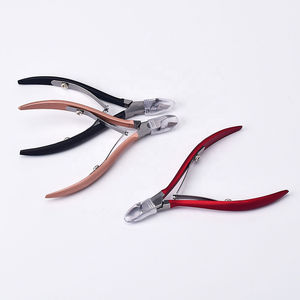 Pinza de cutícula profesional de salón de acero inoxidable de plata alta Premium para el cuidado de las uñas de los dedos Apertura de mandíbula ancha competitiva - Product Image 1