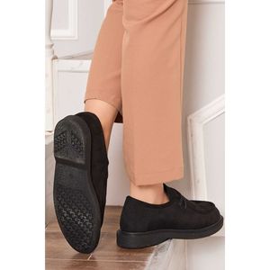 Zapatos Clásicos Negros Estilo Mocasín con Cordones - Product Image 4