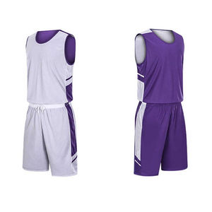 Meilleur prix Maillots de basket-ball pour hommes sur mesure Sublimation 100% polyester Séchage rapide Respirant Demi-manches Adultes Plus Ensembles - Product Image 2