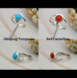 แหวนพลอยสีเงินสเตอร์ลิงแบบ925สำหรับงานแต่งงานและงานเลี้ยงแบบคลาสสิกขายส่ง - Product Image 4