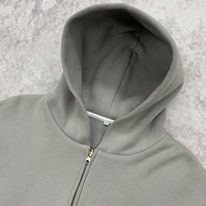 เสื้อฮู้ดมีซิปโอเวอร์ไซส์ผู้ชาย, เสื้อฮู้ดผ้าฝ้ายน้ำหนักมากผ้าเทอร์รี่ - Product Image 4