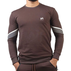 Sudaderas de Manga Larga con Cuello Redondo para Hombre, Transpirables, Ligeras, Hechas de Algodón, Sudaderas Básicas al por Mayor para Hombre - Product Image 1