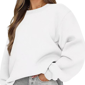 Sweat-shirt à capuche pour homme, grande taille, manches longues, pull en coton uni, surdimensionné - Product Image 3