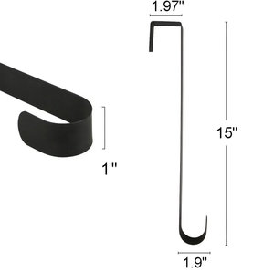 Colgador de Metal Negro para Coronas con Acabado Ecológico para Decoración Navideña de Puerta Principal - Proveedor Directo - Product Image 5