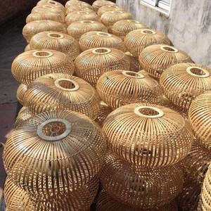 Traditional Chinese Eco-Friendly Bamboo Rattan Lamp Covers Handmade for Home Decor Cafe Restaurant Wedding - Product Image 4