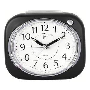 Réveil noir Lowell JA 7109N, élégant réveil de bureau et de table - Product Image 1