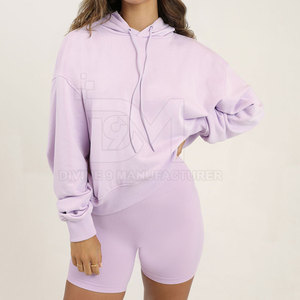 ชุดเสื้อฮู้ดสตรีทแวร์สำหรับผู้หญิงทำจากวัสดุเนื้อนุ่ม - Product Image 5