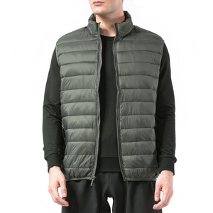Personalizado de los hombres de invierno sin mangas de cuello alto de punto Gillet chaqueta impermeable a prueba de viento transpirable Spandex/poliéster High Street - Product Image 1