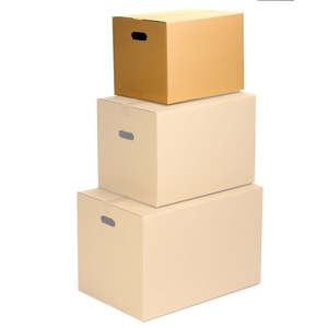 Caja de Almacenamiento de Cartón Resistente de 40x30x30 cm con Asas para Mudanza, Libros, Revistas y Ropa - Product Image 6