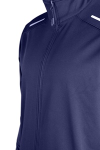 Jacket-Style Sweatshirt with Reflector %80 Polyester %20 <b>Lycra</b> 270 GSM Navy Color - Product Image 4