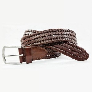 Cinturón de Cuero Trenzado y Tejido a Mano, Ancho y Largo Personalizables, Hebilla de Aleación de Moda, Diseño de Lujo, Venta Directa al Por Mayor - Product Image 6