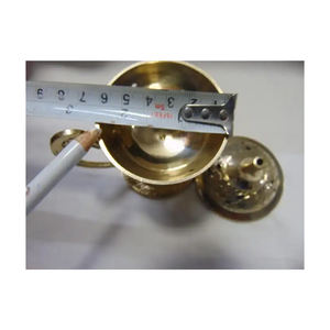 Prix d'usine direct Brûleur d'encens en laiton gaufré antique disponible à bon prix de l'Inde - Product Image 2