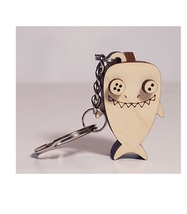 Porte-clés MDF simple artisanat meilleur design matériel vierge porte-clés porte-clés cadeaux de mariage porte-clés MDF - Product Image 4