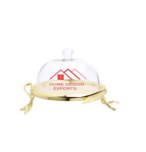 Soporte de Pastel de Metal con Acabado Dorado y Mármol para Decoración de Eventos de Boda, Hogar, Hotel y Restaurante, Diseño de Lujo - Product Image 1