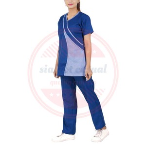 Traje médico de calidad superior Uniforme de enfermería para mujeres Traje médico de alta calidad con medias mangas - Product Image 2