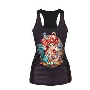 Camiseta sólida transpirable para mujer, camiseta sin mangas, sin costuras, elástica, de punto, sin mangas, informal, ropa de calle, estilo recortado - Product Image 3