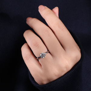 Anillo de Compromiso con Diamante Cultivado en Laboratorio de 1.12CT, EVS1, Solitario, 6 Puntas, Regalo de Aniversario, Diamantes Sueltos - Product Image 3