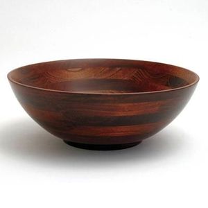 Tazón de Madera de Mango para Servir Alimentos, Forma Redonda, para Mesa de Comedor, Tazones Decorativos para Servir Ensaladas y Sopas, Hechos a Mano - Product Image 3