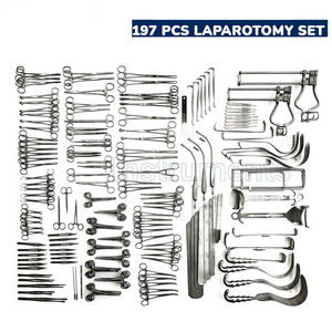 Juego de laparotomía de 197 Uds., lote de instrumentos médicos quirúrgicos, nuevo juego de instrumentos de laparotomía de excelente calidad, laparotomía básica - Product Image 6