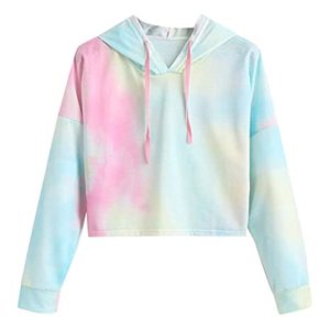 Ropa de calle con logotipo personalizado, sudadera para mujer, pulóver, Top corto de gimnasio, sudaderas con capucha recortada para mujer, sudadera informal con capucha transpirable para mujer - Product Image 2