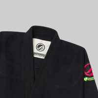 Uniforme de Jiu Jitsu Brasileño Sibrin Premium BJJ Gi |   Kimono Rasta Competitor Negro |   Ligero, Cómodo, Duradero y Transpirable
