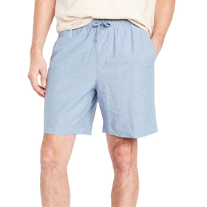 Bermuda décontracté 100% coton unisexe de haute qualité séchage rapide respirant lavage personnalisé motif solide poche taille moyenne - Product Image 1