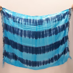 Venta caliente de moda Tie-Dyed 100% Rayon Beach Sarong Dress Low MOQ Beach Swimming Wear Print Pattern Breve estilo Fabricante - Product Image 4