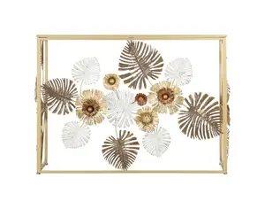 Floral Accent Console Table Creating A Perfect Harmony Between Elegance And Functionality Ideal For Decorating The Furnishing