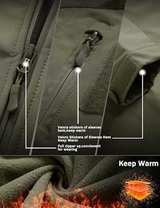 Men's Fashionable <b>Waterproof</b> Breathable Softshell <b>Winter</b> Windbreaker <b>Jacket</b> Hooded Reversible Design Embroidery Stand Collar - Product Image 4