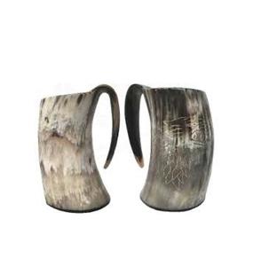 Vente en gros de tasse en corne de boeuf Buffalo Viking pour soutien-gorge Design personnalisé tasse en corne Hotel Party Wear Use - Product Image 1
