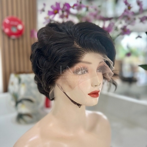 วิกผมสั้นส่วนหน้าผมจริงวิกผม100% เวียดนามสีธรรมชาติ - Product Image 2