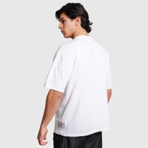 Camiseta Deportiva 100% Algodón Estilo Urbano en Blanco, Jersey Ligero con Estampado Sólido, Ropa Funcional para Ejercicio - Product Image 2
