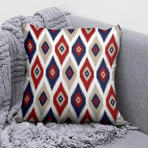 Authentic Modern Kilim Wool Rug Geometric Design Square Cushion Cover Woven Technique for Home Use <b>Pillow</b> Cases & Cushion Cases - Product Image 1