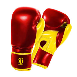 Guantes de Boxeo Transpirables Hechos de Cuero, Personalizables, Ajuste Cómodo para Adultos, para Uso en Competencia, Precio de Fábrica al por Mayor - Product Image 1