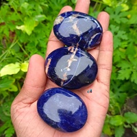 Pierre de Sodalite sculptée à la main, très prisée, pour la guérison énergétique, cadeau d'affaires, gravure Feng Shui, polie à l'Inde, énergie positive